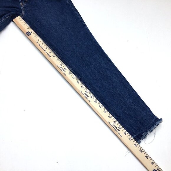 Old Navy Women's Jeans High Rise O.G. Straight Leg Button Fly Fray Hems size 4 - Picture 6 of 11